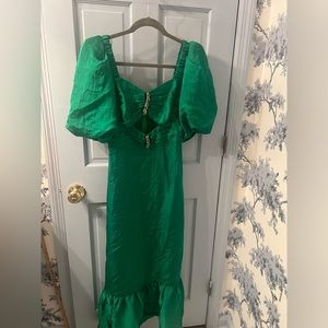 Sandro Falballa Green Dress Size 36/ US 4 NWT